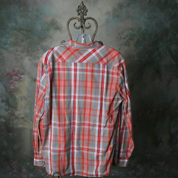 Levis Mens Button Down Plaid Long Sleeve Shirt Size LG - Picture 8 of 10